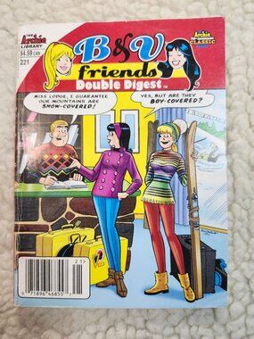 Archie B V Friends Double Digest Comic Book #221 Archie Library Digest Softcover